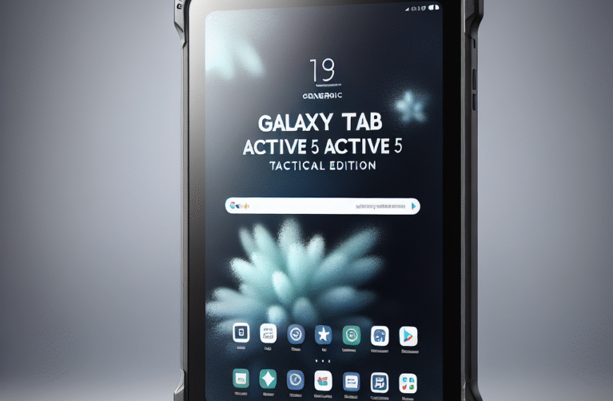 Galaxy Tab Active5: Samsungs ultimative tablet til ekstreme…